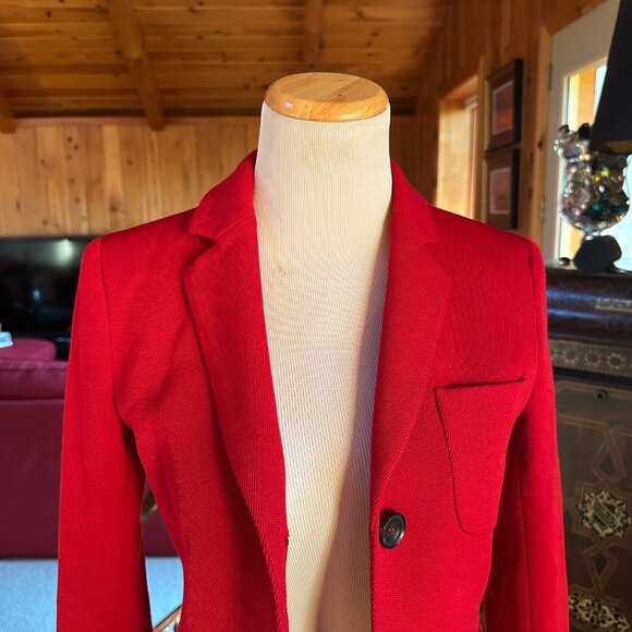 THEORY Red Blazer Jacket – 0 - Picture 2 of 9